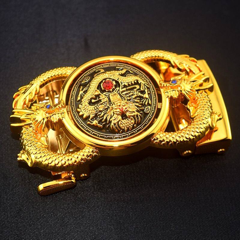 高端男士自动扣头合金扣皮带头时尚休闲腰带扣百搭裤带卡头