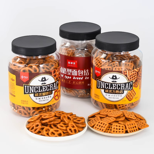 丹夫伯力爵德国咸味蝴蝶型饼干圈