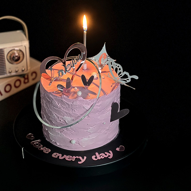 214情人节仙女风蝴蝶亚克力蛋糕装饰插牌双层爱心loveyou烘焙插件,节庆用品/礼品,节日装扮用品,淘宝优惠券,粉丝福利购,淘宝优惠卷
