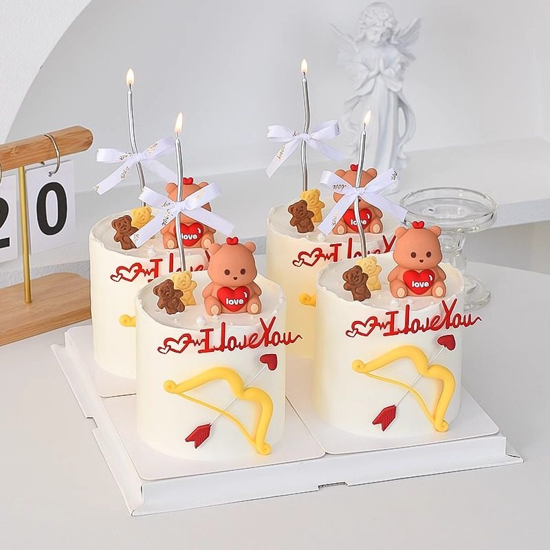 520情人节爱心小熊生日蛋糕装饰摆件情侣告白求婚弓箭丘比特插件,节庆用品/礼品,节日装扮用品,淘宝优惠券,粉丝福利购,淘宝优惠卷