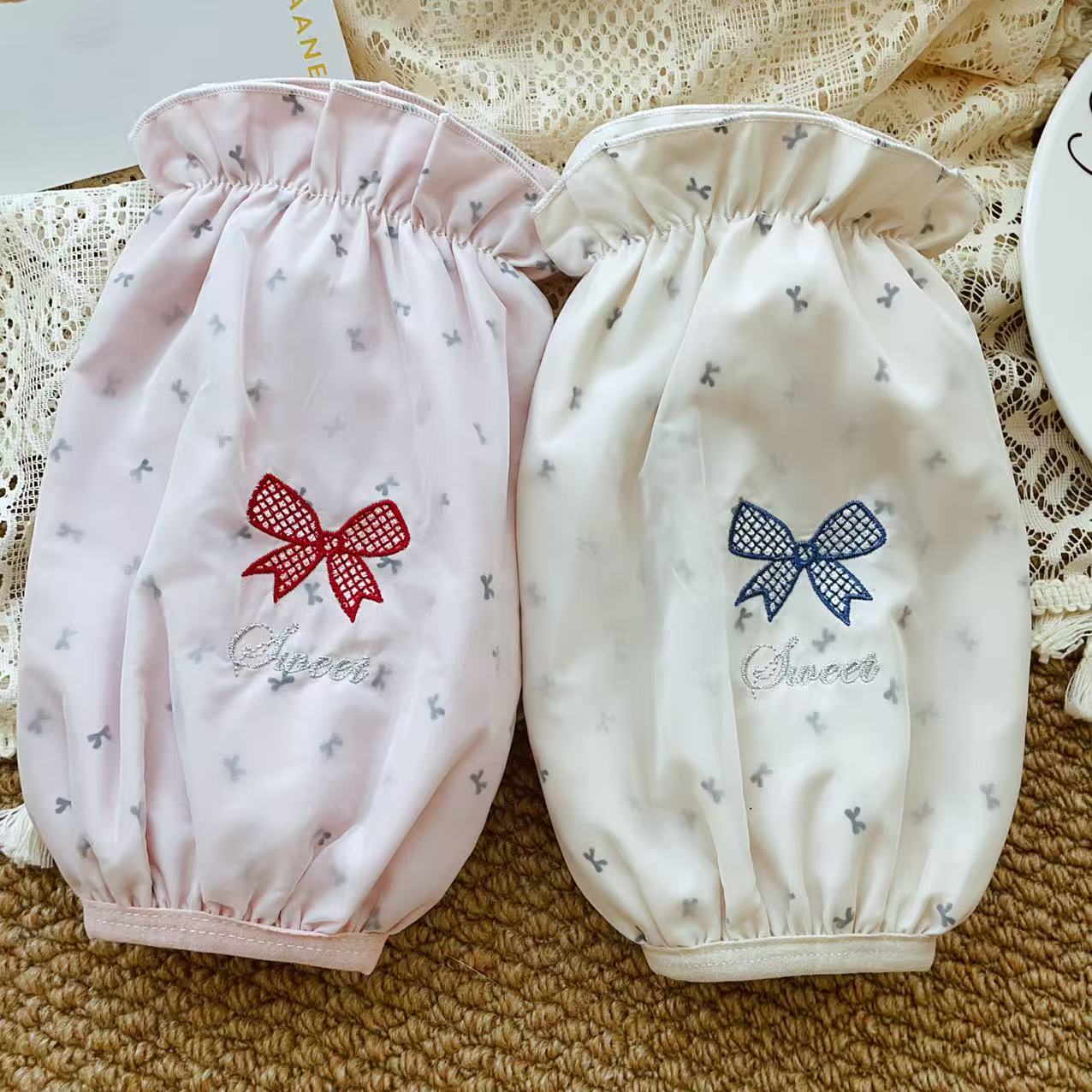 芭啦坊时尚袖套防脏家务羽绒服冬