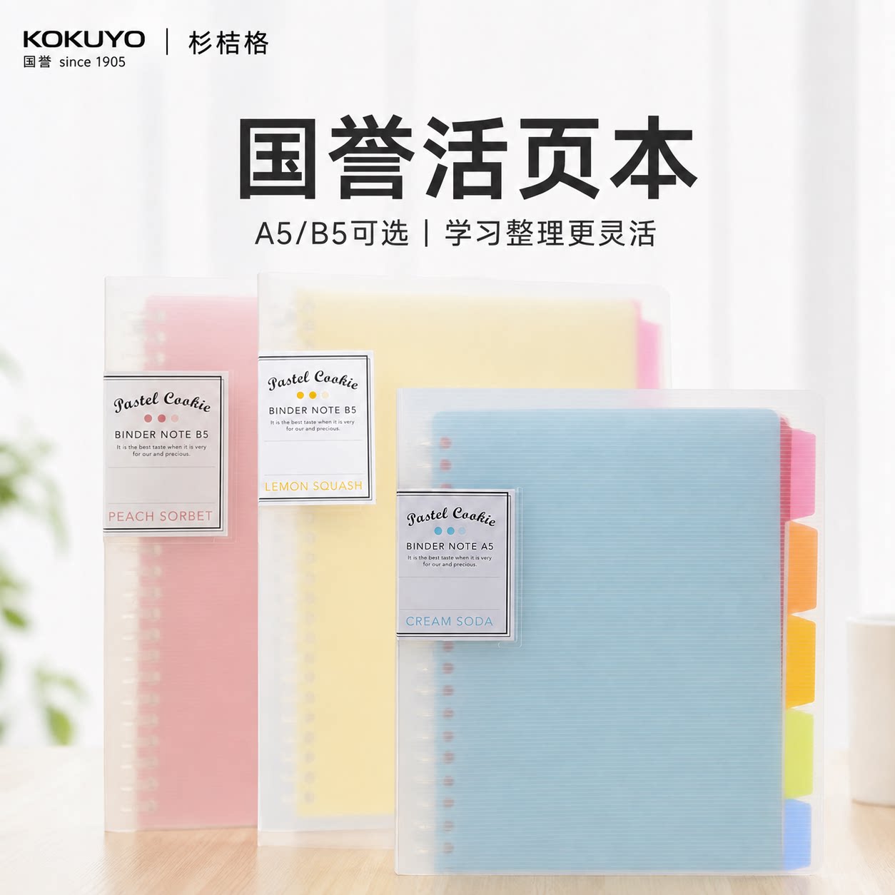 KOKUYO国誉淡彩曲奇活页本图片
