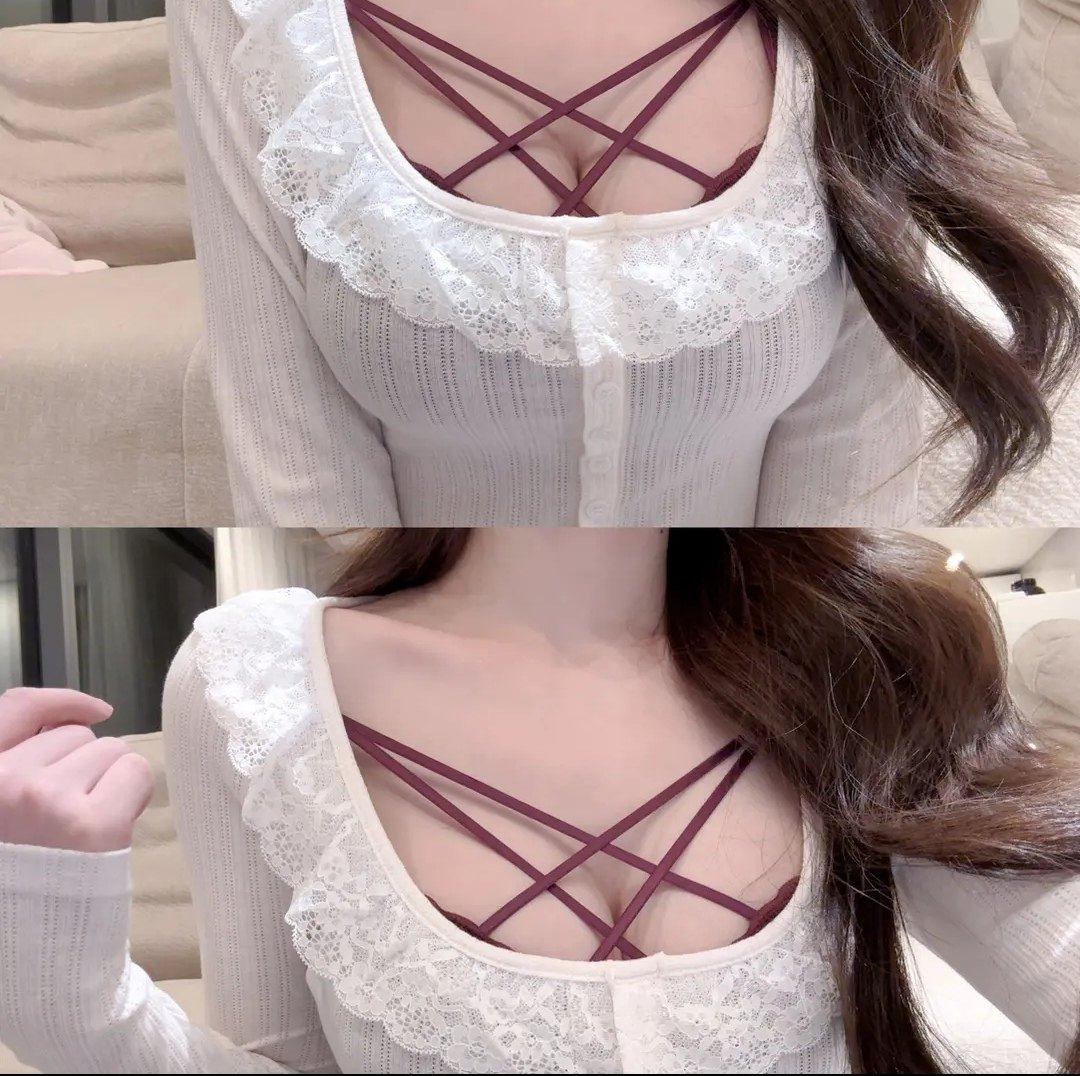 性感紫色胸罩加厚交叉美胸带蕾丝无钢圈文胸女小胸聚拢纯欲内衣,女士内衣/男士内衣/家居服,文胸,淘宝优惠券,粉丝福利购,淘宝优惠卷
