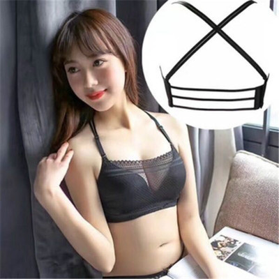 夏季抹胸防走光文胸女小胸聚拢