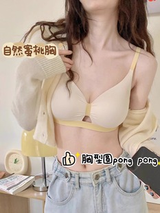 夏季 甜美蝴蝶结性感小胸聚拢文胸女士内衣无钢圈女生胸罩 冰丝薄款