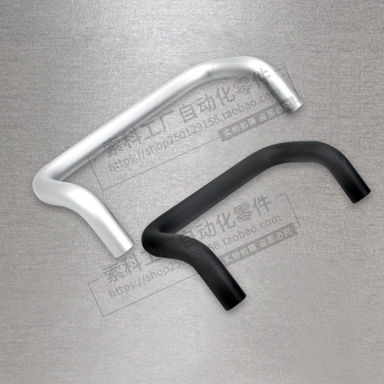 铝合金拉手 黑色亚光 工业设备机箱机柜门提手 简约把手衣柜UHFNS