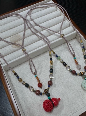 （金金有味）新中式国风时尚平安葫芦项链吊坠