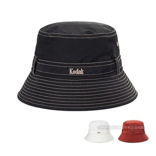 韩国正品代购KODAK 24新男女同款日常服装帽子柯达标志刺绣渔夫帽