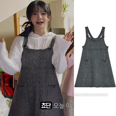 韩国代购QWERCHODAN同款针织裙