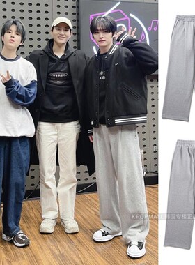 韩国代购GAKKAI UNIONS 全圆佑同款四季男女日常服装棉加绒休闲裤