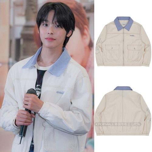 WAIKEI韩版常规棉口袋外套明线