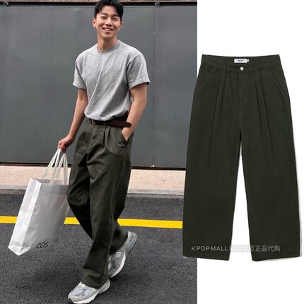 重新上市 韩国代购 DECET 男女款ins风格Wide Pants趋势休闲裤