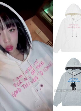 【LMR】YENA同款韩版时尚SSAMGNYOUNGEE猫男女连帽卫衣 韩国代购