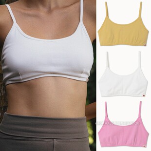 韩国代购 MUDRA简约运动风瑜伽背心女无钢圈吊带多色可外穿 BUDHI