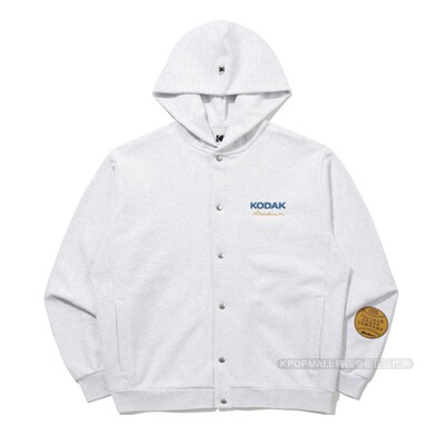 柯达简约中性连帽开衫卫衣