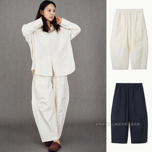 女松紧腰百搭休闲长裤 MUDRA简约宽松哈伦裤 舒适 BUDHI 韩国代购