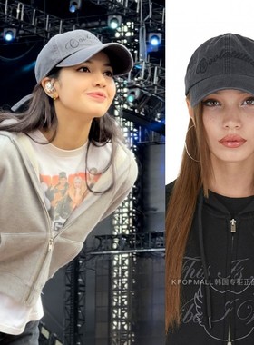 [ITZAVIBE]韩版ins爆款LISA同款刺绣字母百搭街头鸭舌帽 韩国代购