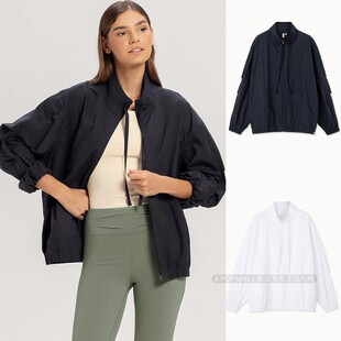 韩国代购 MUDRA复古立领夹克外套女宽松运动哑光通勤风 BUDHI