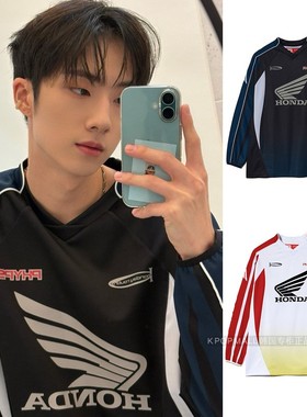 【hondamotorcycle】p1harmony团智雄同款 管道球衣T恤 韩国代购