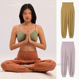 25高腰运动慢跑束脚吸湿排汗瑜伽长裤 韩国代购 MUDRA BUDHI 直邮