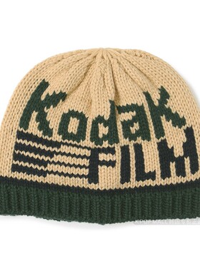 KODAK字母保暖护耳针织帽