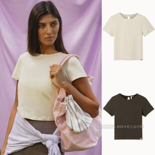 圆领上衣多色正肩短袖 MUDRA极简风T恤女百搭基础款 BUDHI 韩国代购