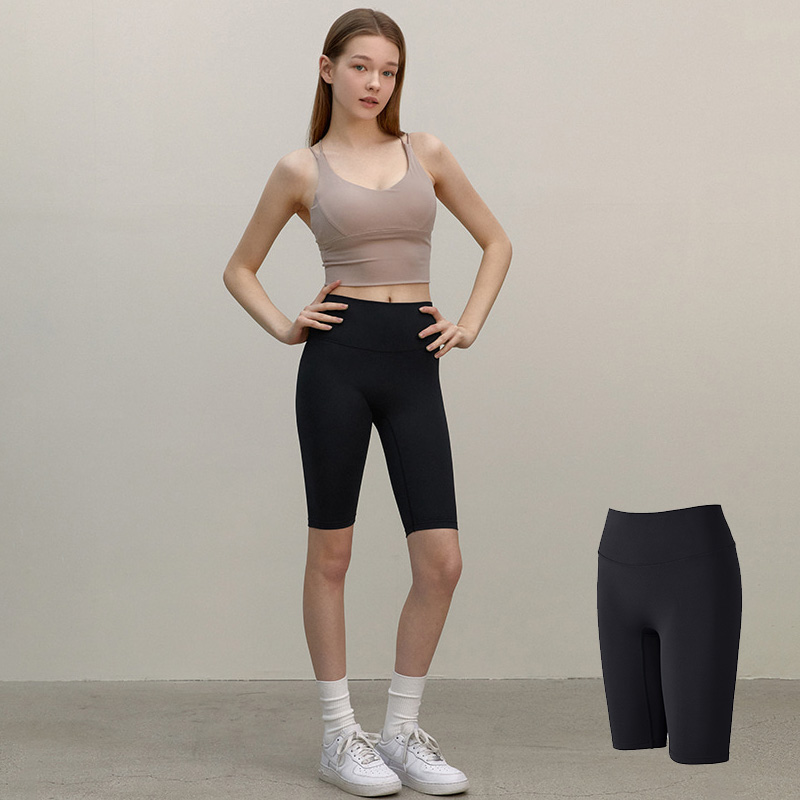 五分显瘦提臀弹力短款瑜伽健身裤