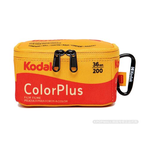 韩国代购 Kodak柯达1000胶片造型黄色复古收纳包单肩包