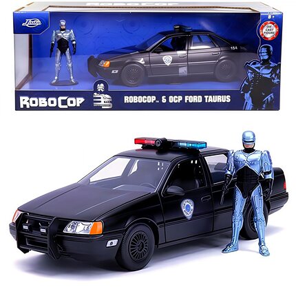 Jada机械战警铁甲威龙墨菲合金车模模型 带人偶 佳达1:24 收藏品