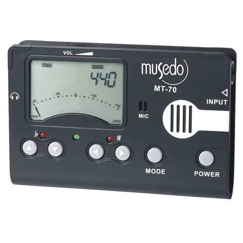 快递包邮Musedo妙事多MT-70吉他调音器节拍器小提琴校音器