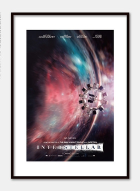 原版电影海报星际穿越Interstellar咖啡厅电影院墙壁有框装饰挂画