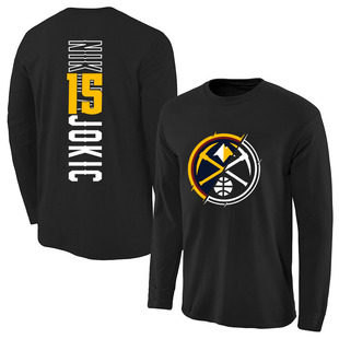 重磅纯棉长袖T恤掘金约基奇15号t恤新疆棉内搭打底衣篮球训练上衣