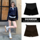 春夏季 显瘦黑色托腹靴裤 外穿春装 阔腿打底裤 2026新款 孕妇毛呢短裤