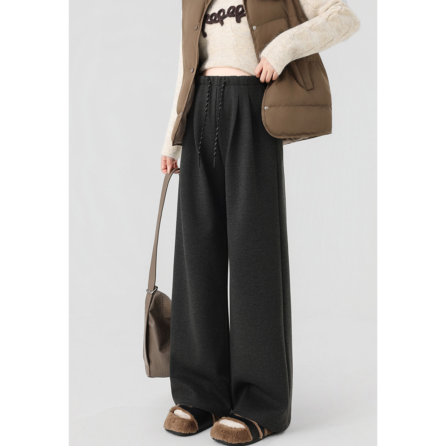 AUMS孕妇阔腿裤孕期产后可穿