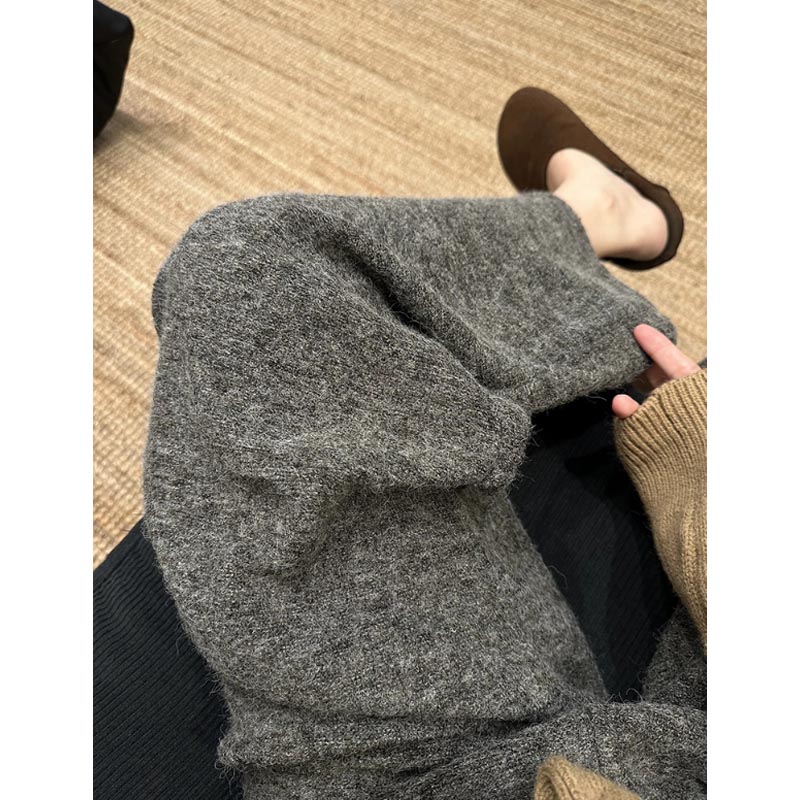 AUMS孕妇羊毛阔腿裤百搭显瘦
