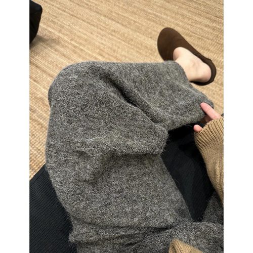 AUMS孕妇羊毛阔腿裤百搭显瘦