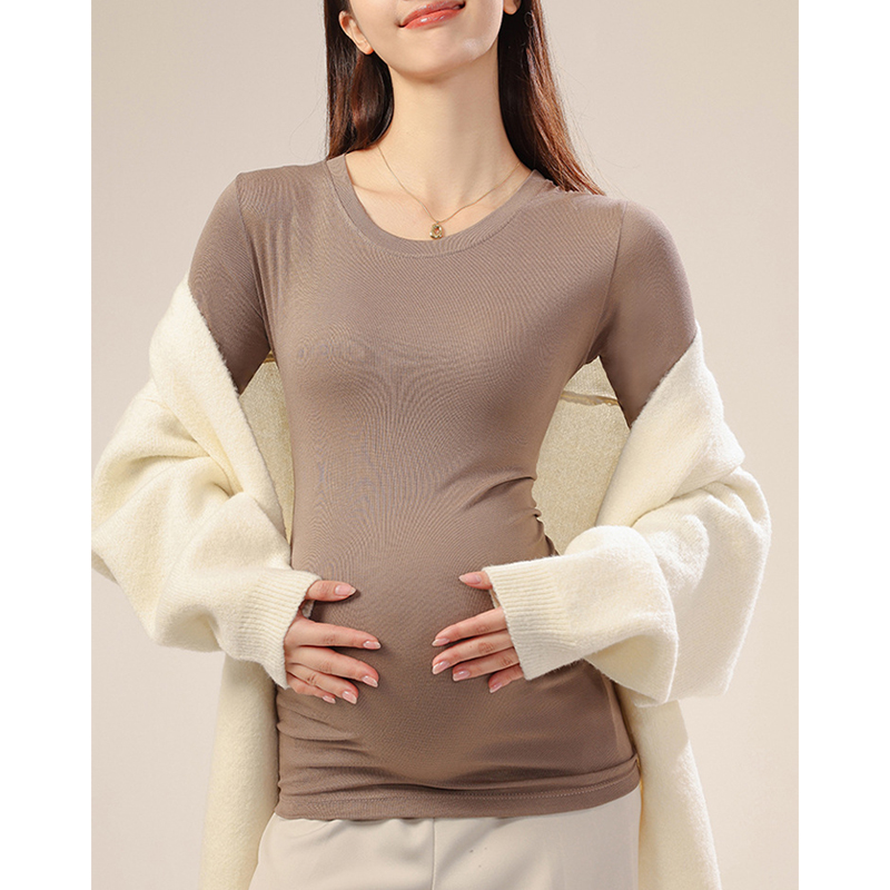 AUMS孕妇针织打底衫内搭上衣