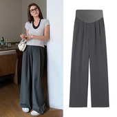 阔腿裤 垂感休闲拖地裤 子春夏外穿薄款 托腹打底裤 2026新款 孕妇西装