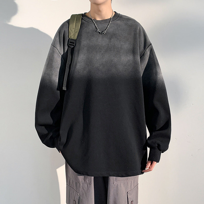 港风卫衣男2024春秋季渐变水洗oversize宽松情侣上衣-WY6602-P60,男装卫衣,星座307-3(原516-1)