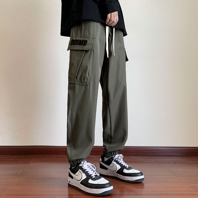 美式复古工装裤子男秋季2024新款机能户外大码休闲裤-9911-P50绿,男装休闲裤,星座307-3(原516-1)