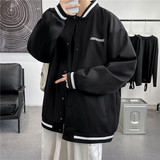 外套男秋ins潮流褂子潮春季衣服情侣上衣印花夹克-JK816-P60黑，男装夹克，星座307-3(原516-1)