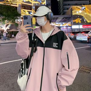cityboy连帽冲锋衣外套男2024秋季潮牌登山服三防夹克-JK02-P68黑图片