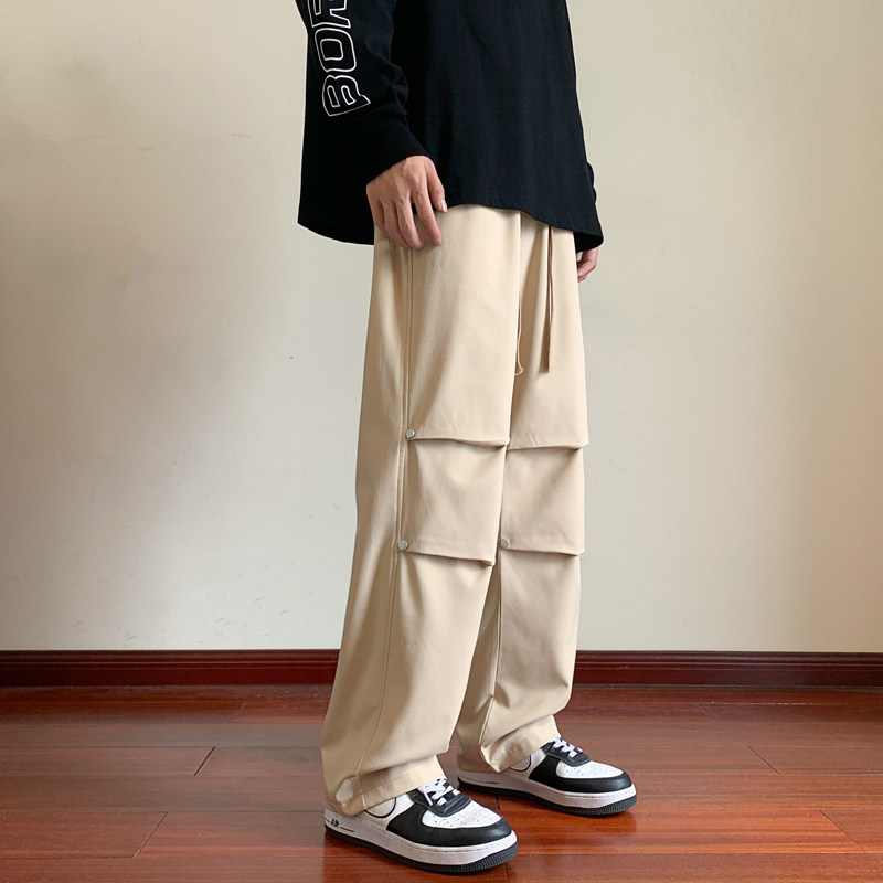 防水三合一冲锋裤男春夏季伞兵裤直筒宽松机能裤潮-K685-P38灰蓝,男装休闲裤,星座307-3(原516-1)