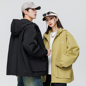 山系户外防水情侣春秋季冲锋衣男女三防登山服夹克-JK03-P68无影图片