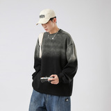 美式复古卫衣男2023春渐变水洗oversize宽松情侣上衣-WY6602-P60，男装卫衣，星座307-3(原516-1)