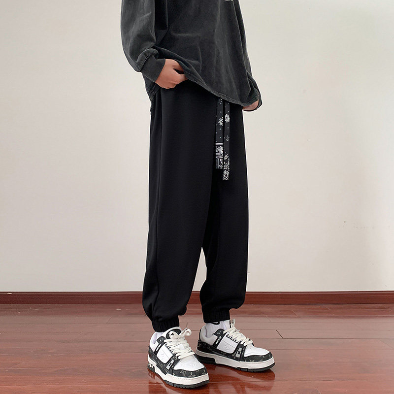 2024秋季男士休闲长裤运动潮牌重磅男款棕色束脚卫裤潮-5058-P50,男装休闲裤,星座307-3(原516-1)