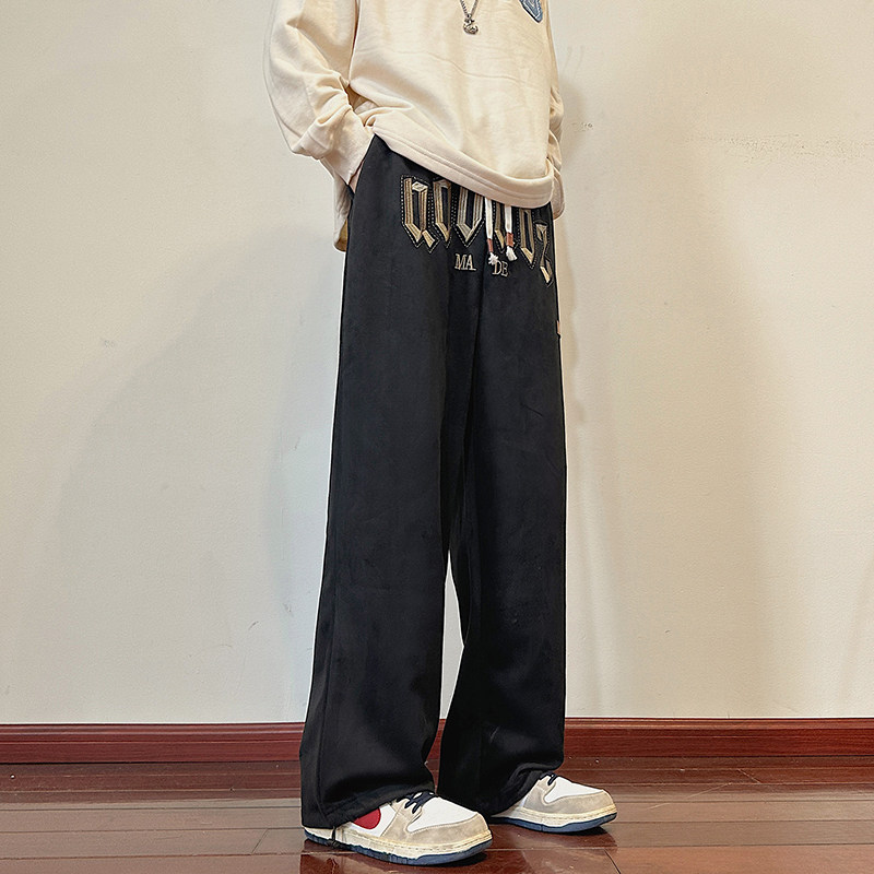裤子男高街ins潮牌设计感小众卫裤美式嘻哈运动休闲裤-G01-P45,男装休闲裤,星座307-3(原516-1)