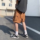 工装短裤男夏季日系中裤运动宽松潮流外穿休闲五分裤-K523-P40，男装休闲裤，星座307-3(原516-1)