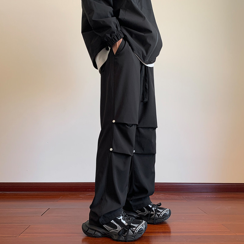 防水三合一冲锋裤男春夏季伞兵裤直筒宽松机能裤潮-K685-P38红色,男装休闲裤,星座307-3(原516-1)