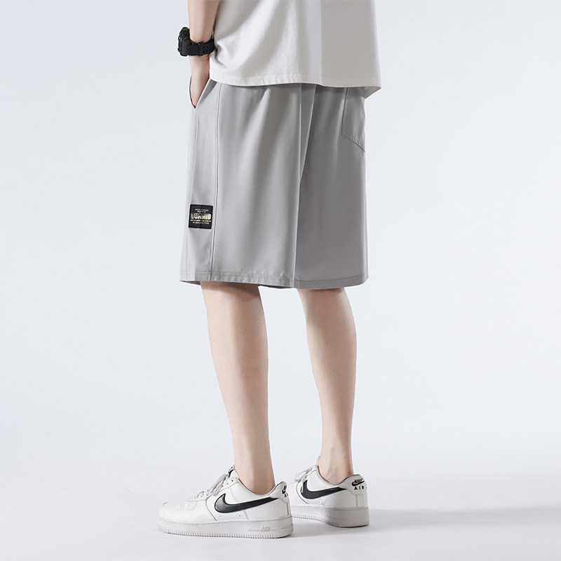 短裤男夏季薄款宽松冰丝速干男士五分休闲裤运动裤-K852-P30卡其,男装休闲裤,星座307-3(原516-1)